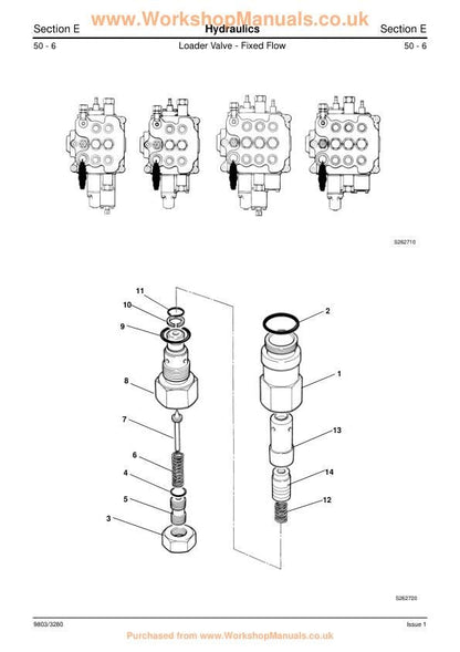JCB 3CX 4CX 214e 214 215 217 Backhoe Loader Service Manual sample page from the repair manual