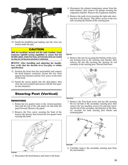 Arctic Cat ZR Norseman Riot M Alpha One 6000 8000 Snowmobile Service sample page from service manual