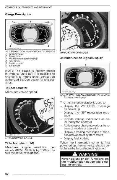 Skidoo REV XP 600 800 Snowmobile Service Manual sample page with technical illustrations