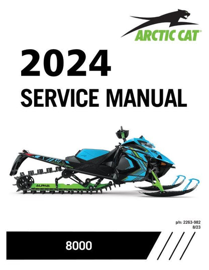 Arctic Cat ZR Riot Norseman M Alpha One 8000 Snowmobile Service Manual factory service manual title page