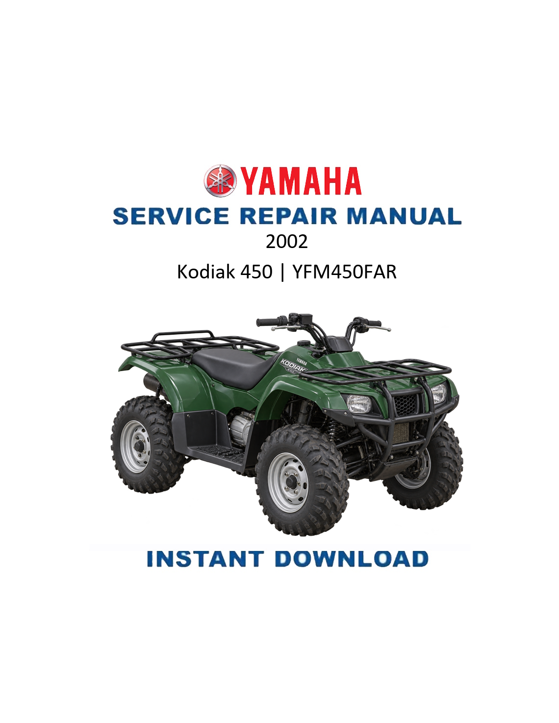 Yamaha Kodiak 450 YFM450FAR 2002 service manual PDF