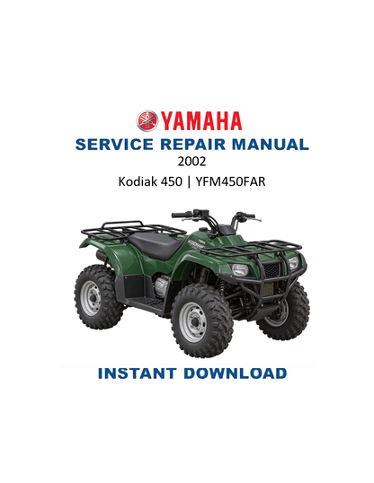 Yamaha Kodiak 450 YFM450FAR 2002 service manual PDF