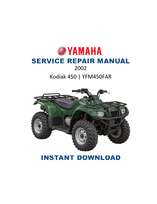 Yamaha Kodiak 450 YFM450FAR 2002 service manual PDF