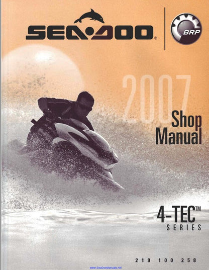 Sea-Doo GTI GTX RXP RXT Service Manual factory service manual title page