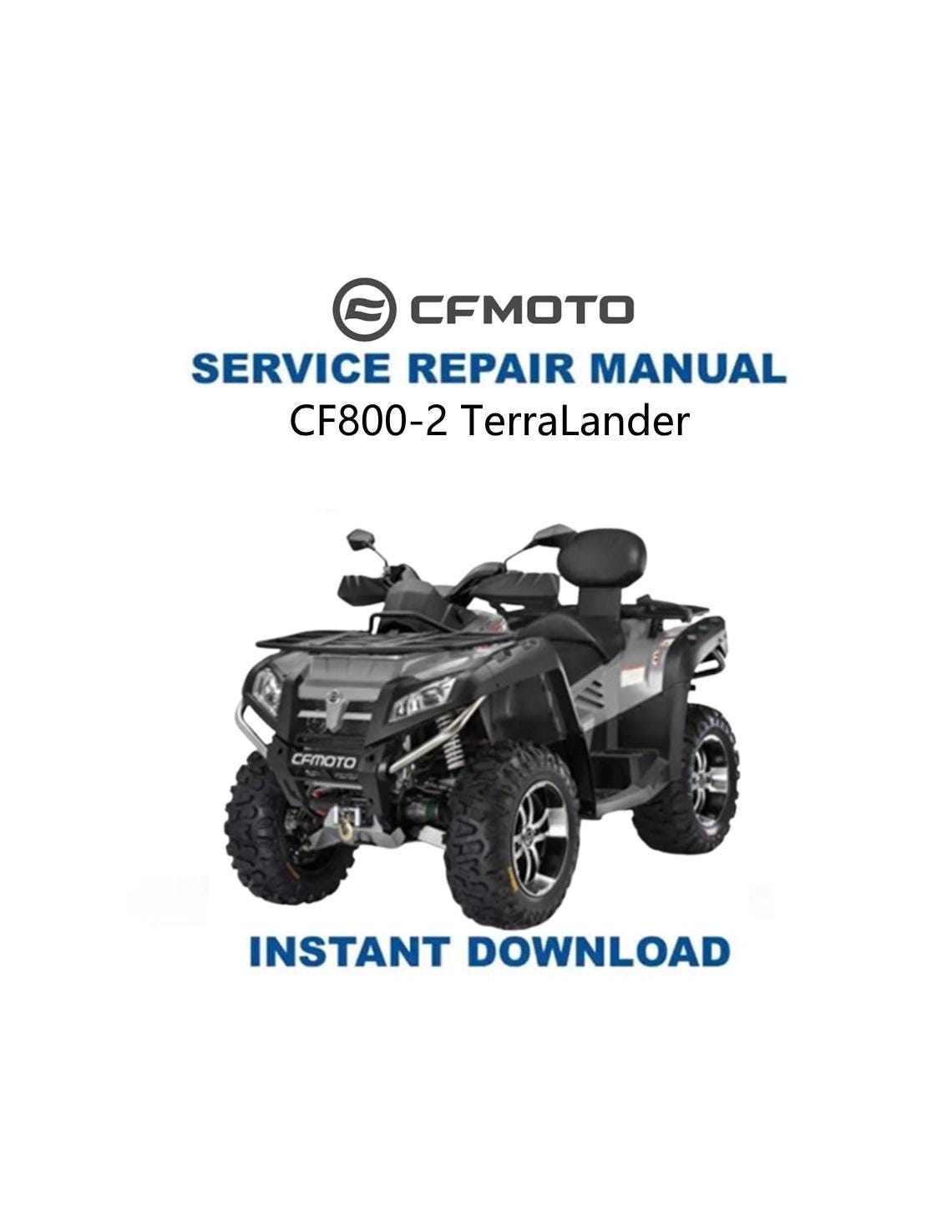 CFMOTO TERRALANDER 800 Service Manual 2010-2015 - Service Manual PDF Instant Download