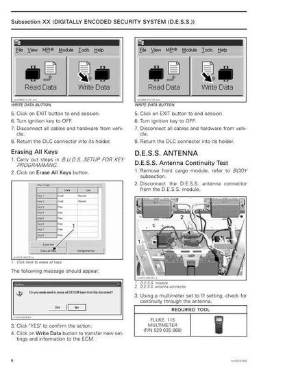 Can Am Spyder RT RT-S Motorcycle Service Manual sample page showing repair procedures
