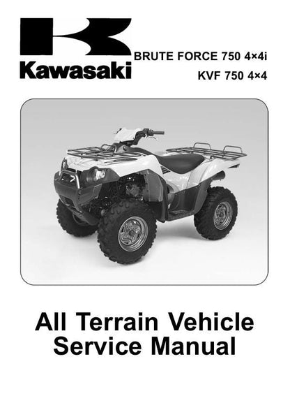 Kawasaki Brute Force 750 KVF750 ATV Service Manual factory service manual title page