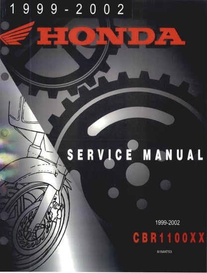 Honda CBR1100 Motorcycle Service Manual factory service manual title page