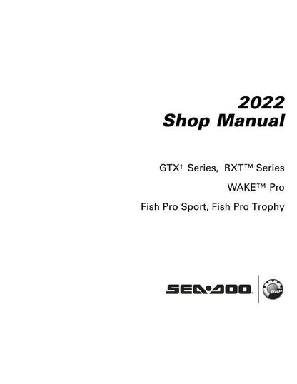 Sea-Doo GTX RXT Service Manual factory service manual title page