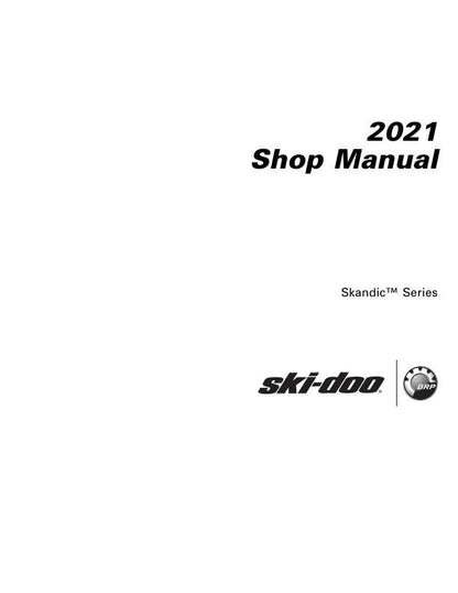 Skidoo Skandic 600 850 900 Snowmobile Service Manual factory service manual title page