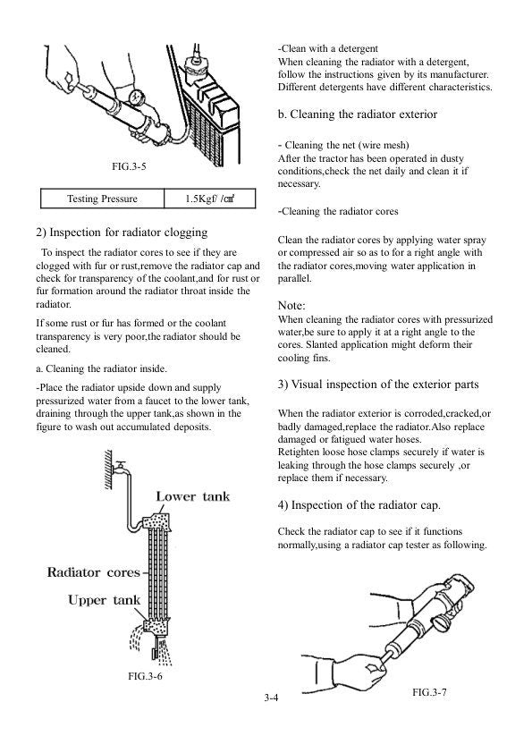 TYM T264 HST Compact Tractor Service Manual sample page with diagrams and specifications