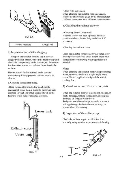 TYM T264 HST Compact Tractor Service Manual sample page with diagrams and specifications