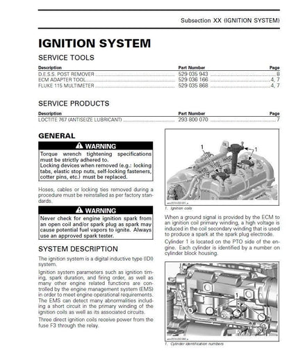 Polaris SL650-SL1050 PWC Service Manual sample page from service manual