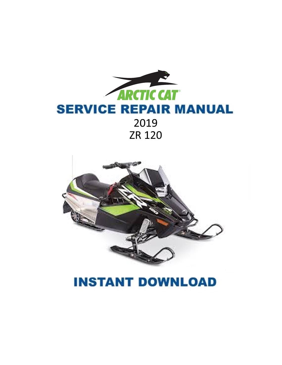 Arctic ZR120 Kitty Cat Snowmobile Service Manual 2019-2024 - Service Manual PDF Instant Download