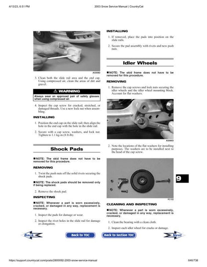 Arctic Cat Firecat F5 F7 ZL ZR Pantera Snowmobile Service Manual sample page showing schematics and diagrams