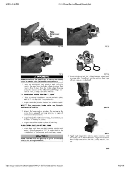 Arctic Cat Wildcat X UTV Service Manual sample page with service data and tables