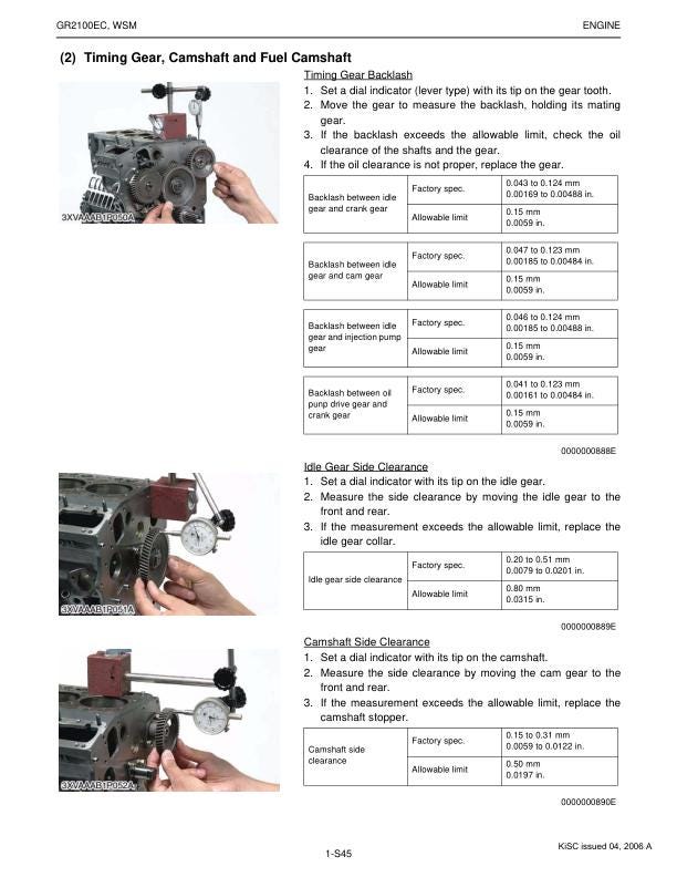 Kubota GR 2100 EC Mower Service Manual sample page from the repair manual