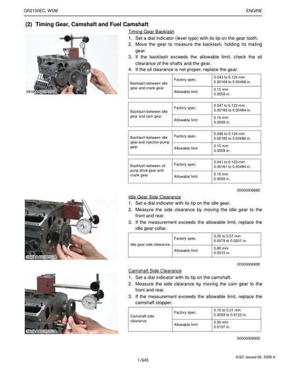 Kubota GR 2100 EC Mower Service Manual sample page from the repair manual