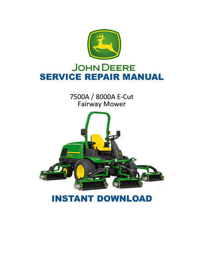 John Deere 7500A 8000A E-Cut service manual PDF