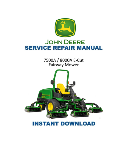 John Deere 7500A 8000A E-Cut service manual PDF