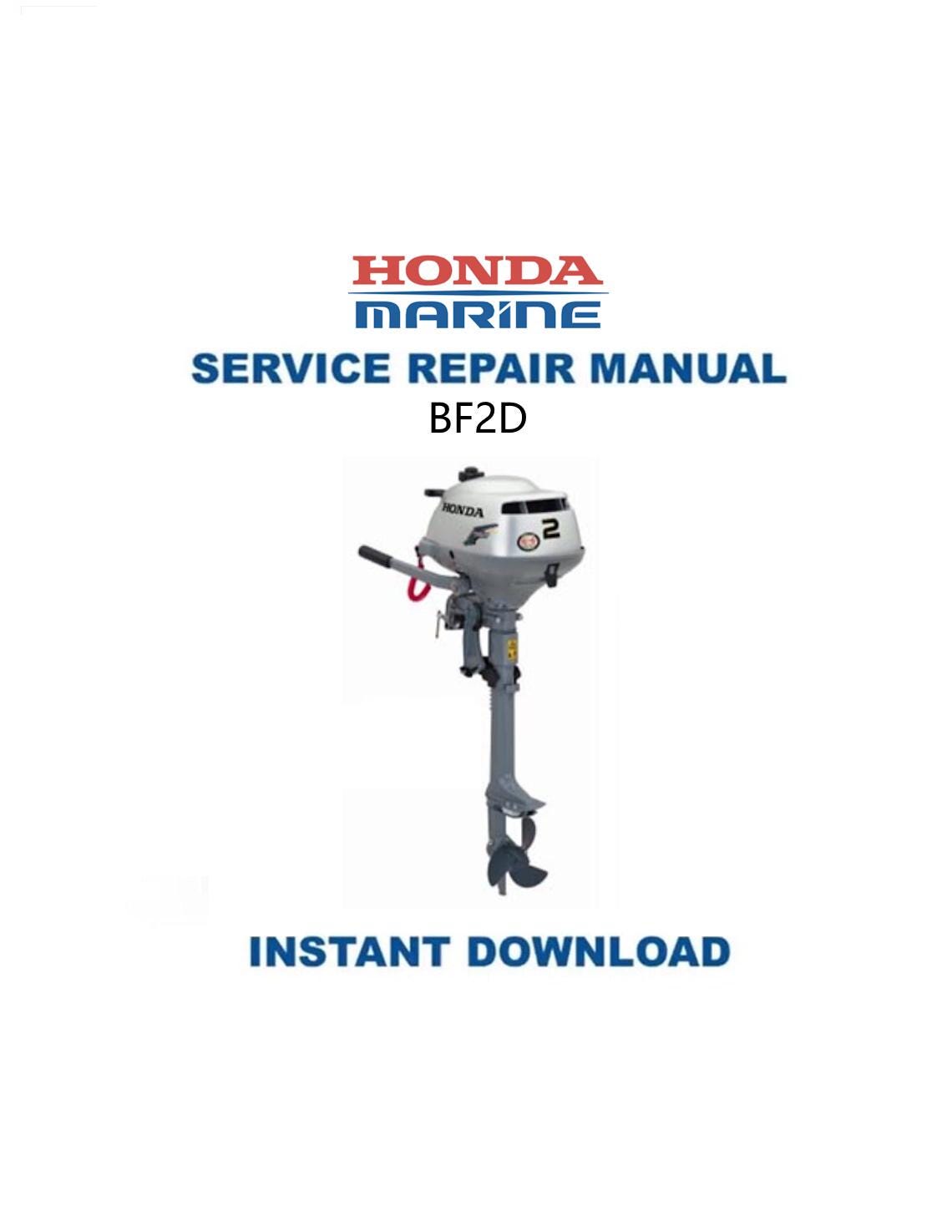 Honda BF2D Service Manual - Service Manual PDF Instant Download