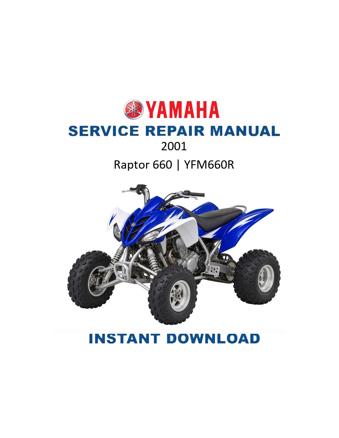 Yamaha Raptor 660 YFM660R 2001 service manual PDF