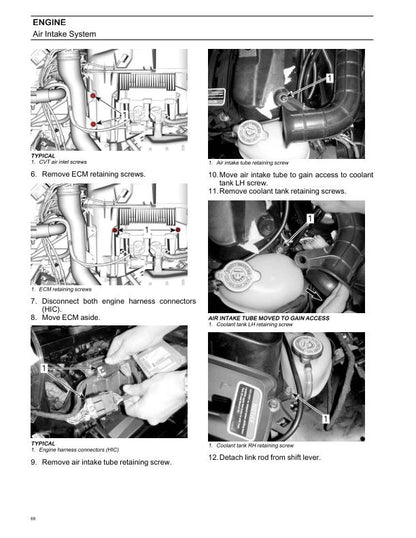 Can Am Renegade ATV Service Manual sample page from service manual