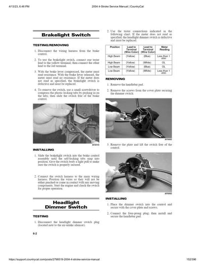Arctic Cat Bearcat T660 Snowmobile Service Manual sample page with technical illustrations