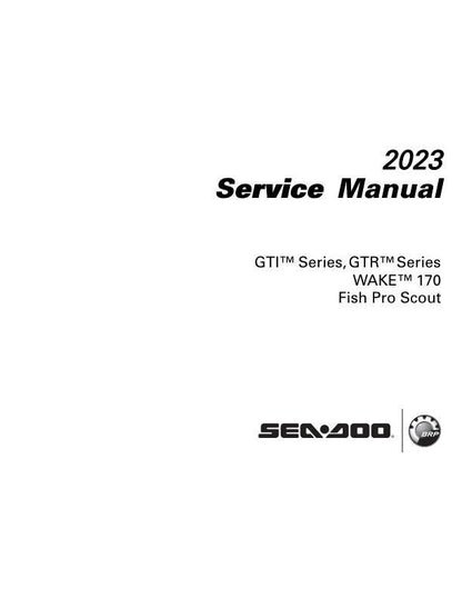 Seadoo GTI GTR Wake 170 Fish Pro Service Manual factory service manual title page