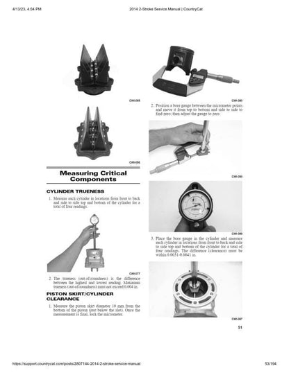 Arctic Cat F M Z1 Crossfire Bearcat Snowmobile Service Manual sample page showing repair procedures