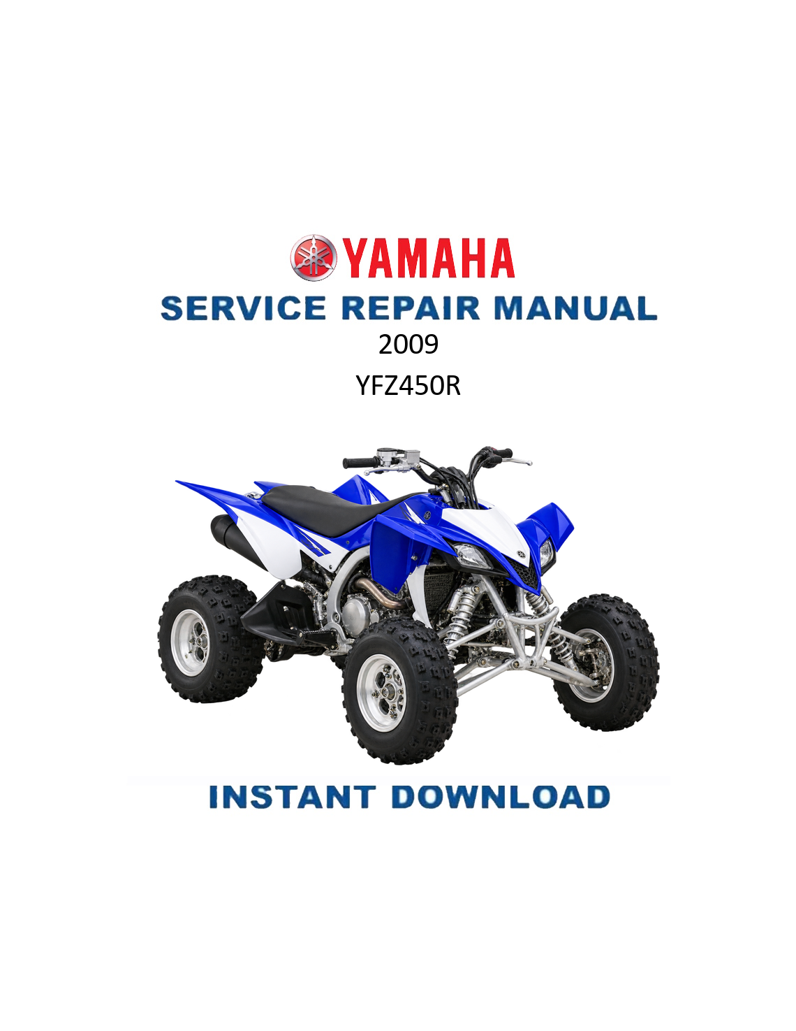 Yamaha YFZ450R 2009 service manual PDF