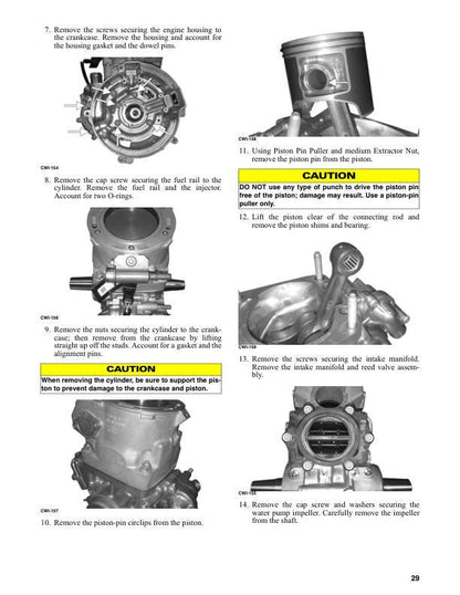 Arctic Cat Norseman Riot Touring ZR M 400 Snowmobile Service Manual sample page with diagrams and specifications