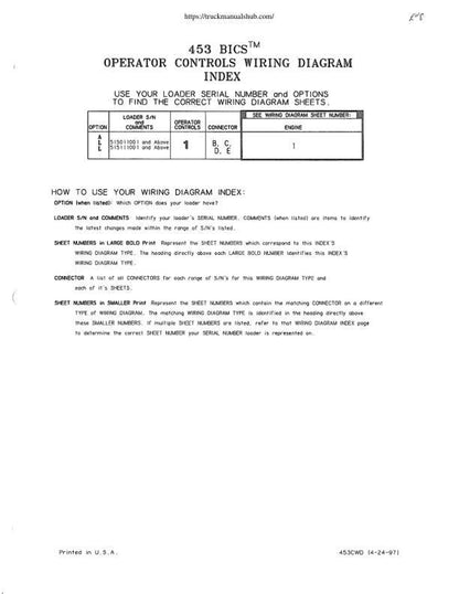 Bobcat 450 453 Skid Steer Loader Service Manual sample page with technical illustrations