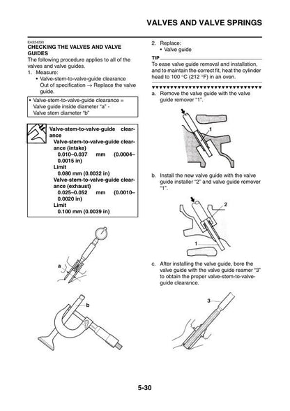 Yamaha YZF-R1 Motorcycle Service Manual sample page from the repair manual