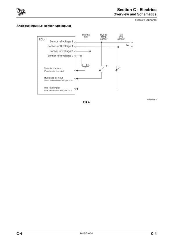 JCB JS300 JS330 JS370 Tracked Excavator Service Manual sample page with technical illustrations