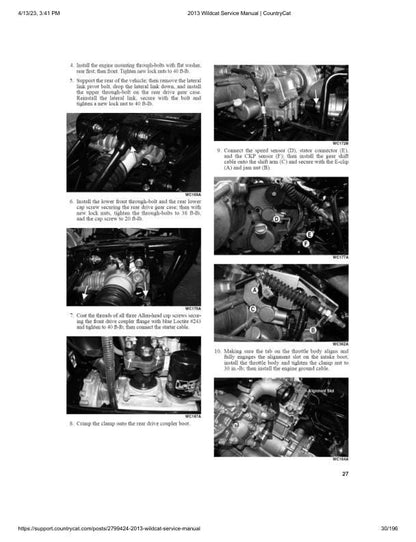 Arctic Cat Wildcat X UTV Service Manual sample page from service manual