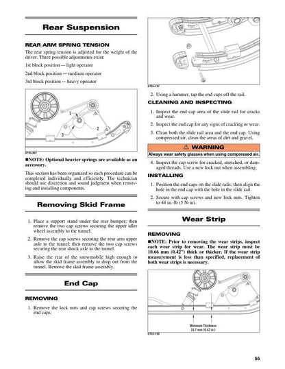 Arctic Cat ZR 200 Snowmobile Service Manual sample page from the repair manual