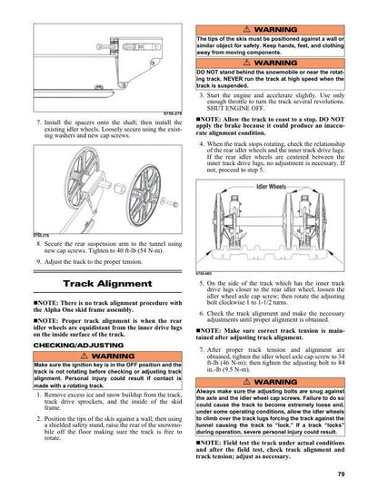 Arctic Cat Blast ZR LT XR Touring M 4000 Snowmobile Service Manual sample page with technical illustrations