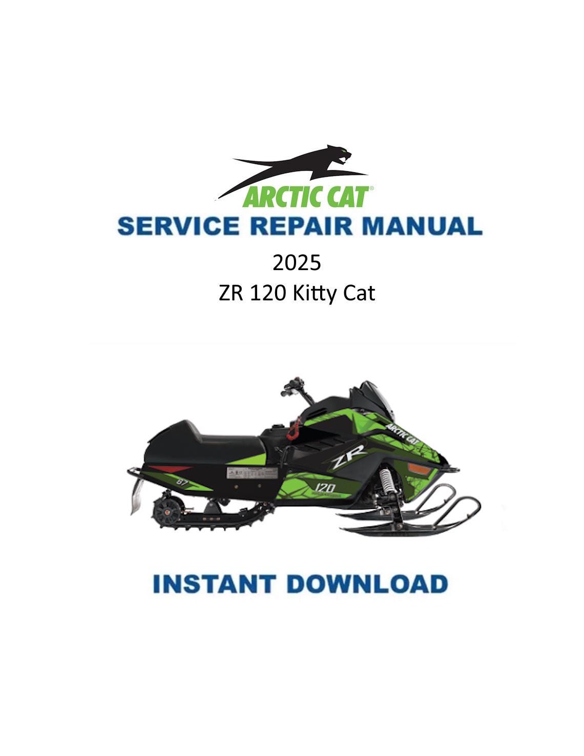 Arctic Cat ZR 120 Kitty Cat Snowmobile Service Manual 2025 - Service Manual PDF Instant Download