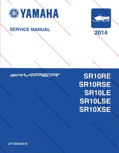 Yamaha SR Viper Snowmobile Service Manual factory service manual title page