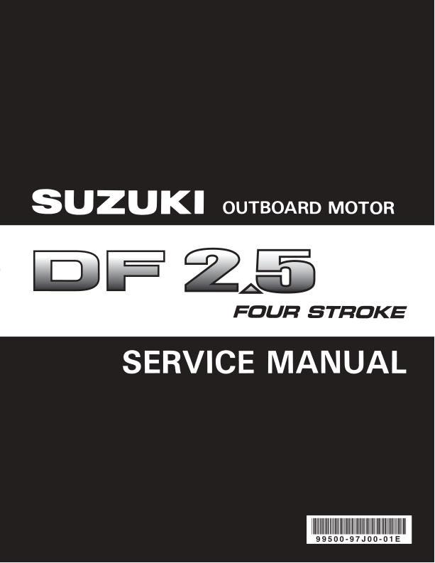 Suzuki DF 2.5 Outboard Service Manual factory service manual title page