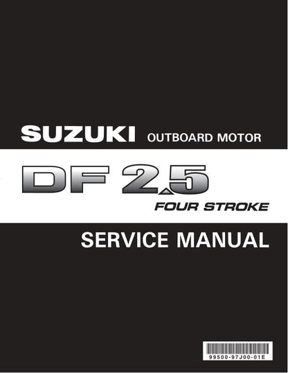 Suzuki DF 2.5 Outboard Service Manual factory service manual title page