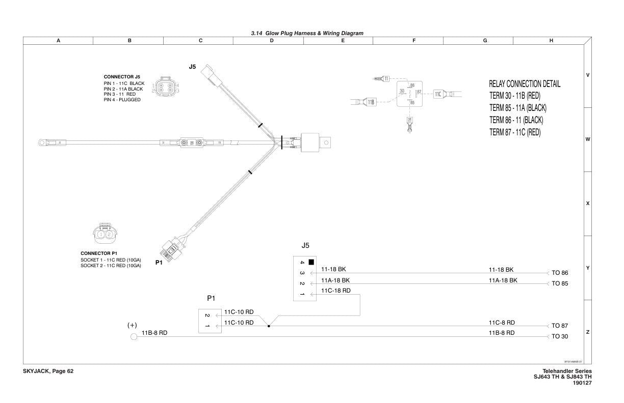 Skyjack SJ 643 843 Telehandler Telescopic Boom Service Manual sample page from the repair manual