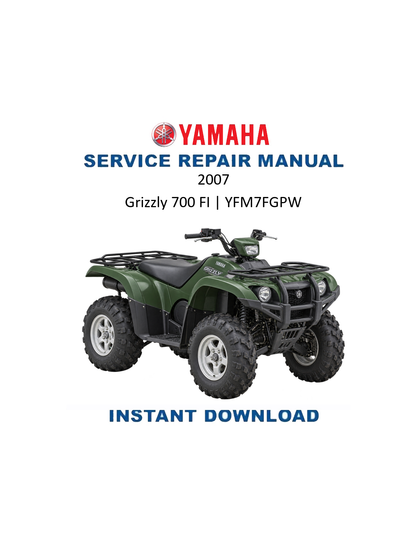 Yamaha Grizzly 700 YFM7FGPW 2007 service manual PDF