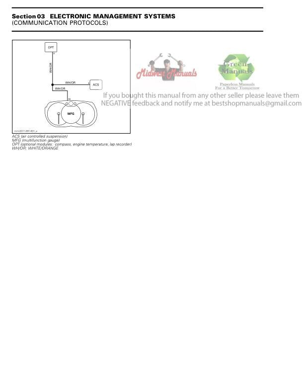 Skidoo REV XP 600 800 Snowmobile Service Manual sample page from service manual