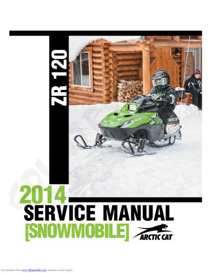 Arctic ZR 120 Kitty Cat Snowmobile Service Manual factory service manual title page