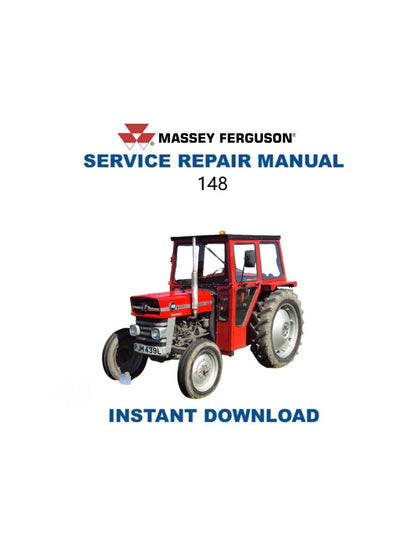 Massey Ferguson 148 Tractor Service Manual - Service Manual PDF Instant Download