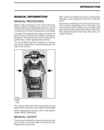 Skidoo REV XP 600 800 Snowmobile Service Manual factory service manual title page
