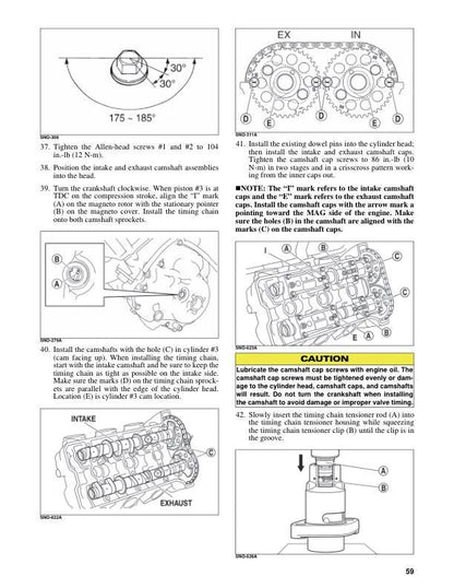 Arctic Cat Thundercat Riot Pantera ZR 7000 9000 Snowmobile Service sample page showing repair procedures