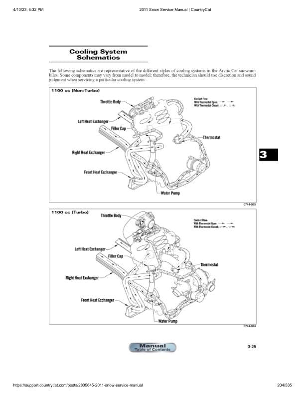 Arctic Cat F M Z1 Crossfire Bearcat Snowmobile Service Manual sample page with technical illustrations